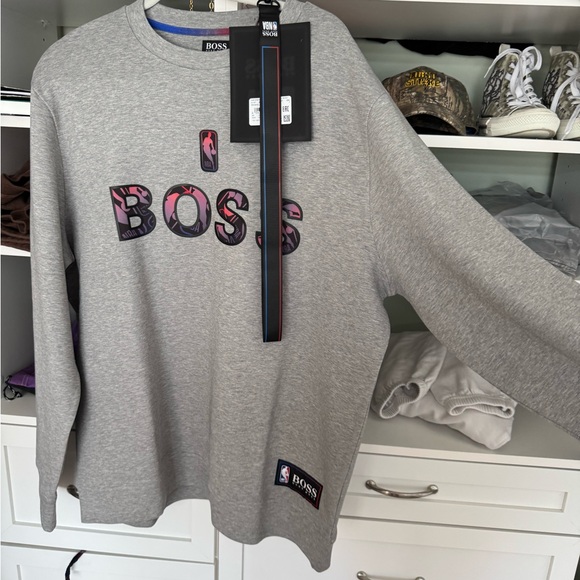 BOSS Gray Long Sleeve Shirt - Picture 2 of 6